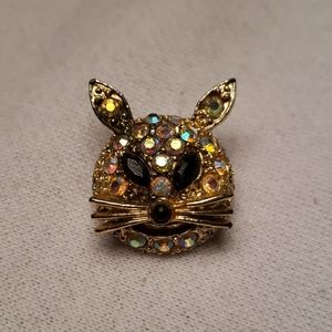 SQUID GAME - Cat Pin - multicolored stones